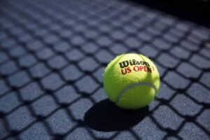 tennis ball on court